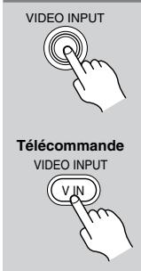 VIDEO INPUT Télécommande VIDEO INPUT V.IN