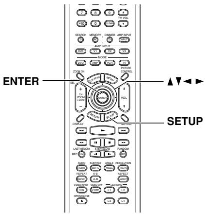 ENTER SETUP