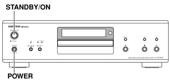 STANDBY/ON ON CVO potrara POWER