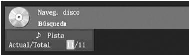Naveg, disco Búsqueda ♪ Pista Actual/Total 1/11