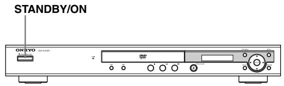 ONKYO DV-SP404EM - Collegamento dell'alimentazione/Accensione dell'unità DV-SP404/DV-SP404E - 1