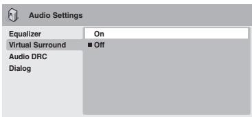 ONKYO DV-SP404EM - Menu delle impostazioni audio (Audio Settings) - 5