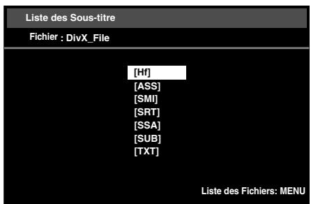 ONKYO DV-BD606 - Pour lire le sous-title DivX® créé par l'utilisateur. - 1