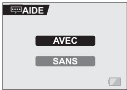 SANYO XACTI VPC-E60 - Sélectionnez l'icône d'affichage de l'aide ☐ et appuyez sur le bouton de réglage SET. - 1