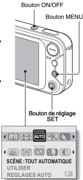 SANYO XACTI VPC-E60 - Déplacez le bouton de réglage SET vers le haut. - 1