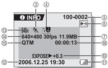 SANYO XACTI VPC-E60 - Appuyez sur le bouton MENU et maintenez-le enfoncé pendant environ 2 secondes. - 2