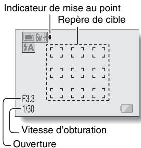 SANYO XACTI VPC-E60 - La vitesse d'obturation et l'ouverture s'affichent - 1