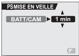 SANYO XACTI VPC-E60 - Déplacez le bouton de réglage SET vers le haut ou le bas pour régler le temps d'attente. - 1