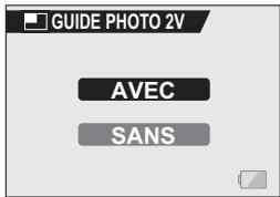 SANYO XACTI VPC-E60 - Sélectionnez l'icône du guide de prise de photos interactif ☐ et appuyez sur le bouton de réglage SET. - 1