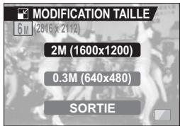 SANYO XACTI VPC-E60 - MODIFICATION DE LA TAILLE DE L'IMAGE (MODIFICATION TAILLE) - 1