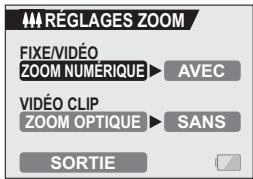 SANYO XACTI VPC-E60 - Sélectionnez l'icône de réglage du zoom 🚗, et appuyez sur le bouton de réglage SET. - 1