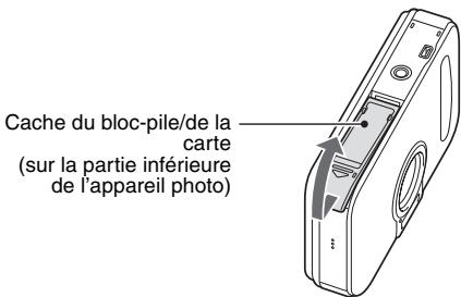 SANYO XACTI VPC-E60 - Ouvrez le cache du bloc-pile/de la carte. - 1