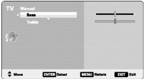 SANYO DP42849 - MANUAL SOUND SETTINGS - 7