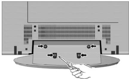 SANYO DP42849 - Mounting screws measurements: - 1