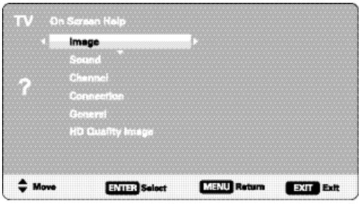 SANYO DP42849 - ON SCREEN HELP MENU - 6