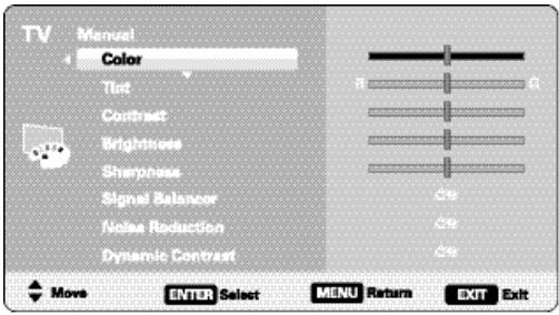 SANYO DP42849 - MANUAL PICTURE SETTINGS - 8