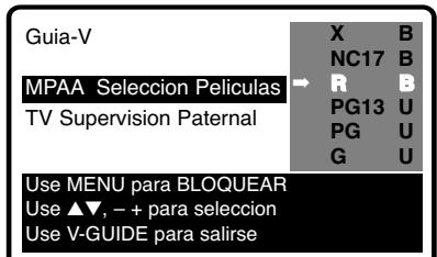 SANYO DS31520 - AJUSTE DE LA CLASIFICACION DE PELICULAS - 1