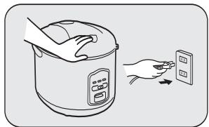 SANYO ECJ-N55F - Placez le pot interieur dans l'appareil, puis le plat de cuisson à la vapeur contenant les aliments dans le pot interieur. - 2