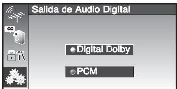 Salida de Audio Digital Digital Dolby PCM