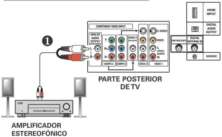 SANYO HT32744 - Conectando la salida Analógica de Audio a un Amplificador Estereofónico - 1