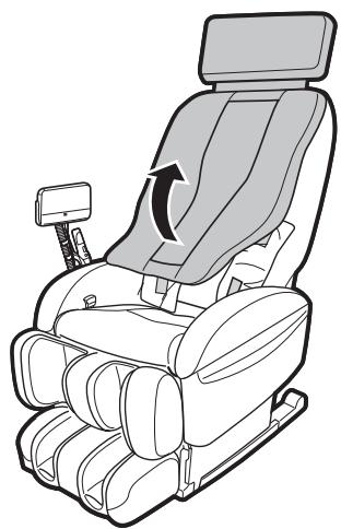 SANYO HEC-DR8700K - Vérifiez le rembourrage du fauteuil de massage. - 1