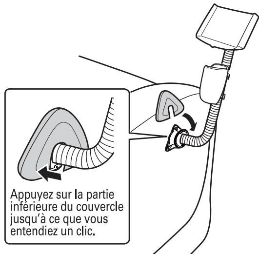 SANYO HEC-DR8700K - Remettez le couvercle sur le côté extérieur de l'accoudoir droit. - 1