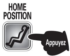SANYO HEC-DR8700K - ■ Pour que le fauteuil de massage retrouve sa position initiale, appuyez sur le bouton HOME POSITION. - 1