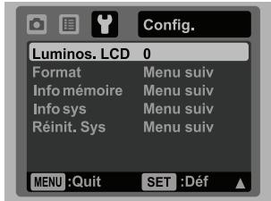 SANYO VPC-S885 - Menu Configuration - 2
