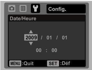 SANYO VPC-S885 - Régler la date et l'heure - 2