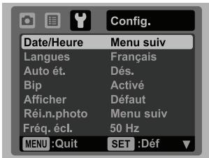 SANYO VPC-S885 - Régler la date et l'heure - 1