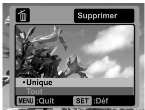 SANYO VPC-S885 - Effacer une seule photo / Effacer toutes les photos - 1