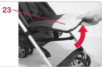 BRITAX B-LITE - Pour régler le dossier 20 vers le haut, procéder comme suit : - 1