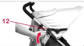 BRITAX B-LITE - So montieren Sie das Verdeck 11: - 1