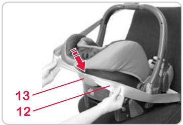 BRITAX BABY-SAFE PLUS SHR II - Comment fixer votre coque pour bébé au moyen de la ceinture 3 points de votre voiture : - 2