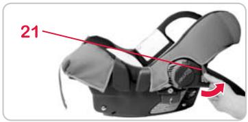 BRITAX BABY-SAFE PLUS SHR II - Retrait de la housse - 2