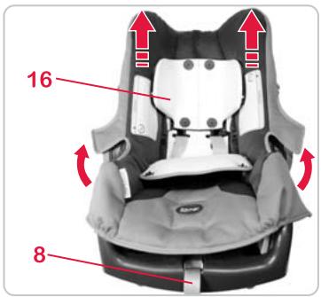 BRITAX BABY-SAFE PLUS SHR II - Retrait de la housse - 3