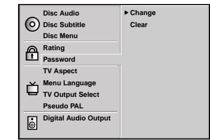 NAD L55EN - TO CHANGE/CLEAR MEMORIZED PASSWORD - 1