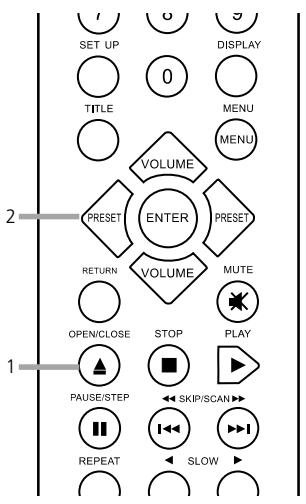 NAD L55EN - You can memorize details for the following six settings. - 1