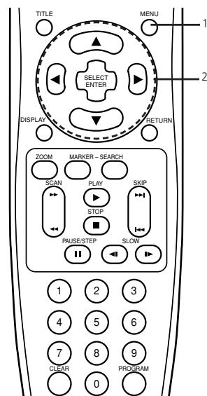 NAD T531 - Appuyez sur MENU pendant la lecture. - 4