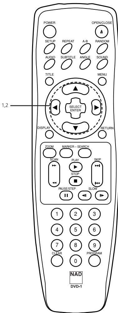 NAD T531 - Pour quitter le menu de CONFIGURATION [SETUP] - 3