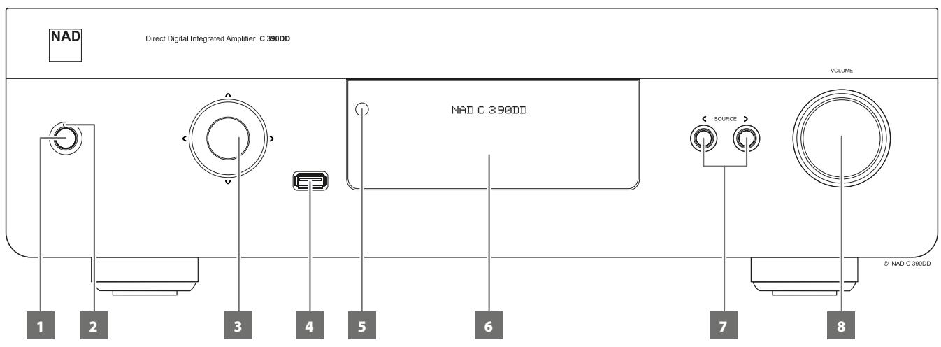 NAD C390DD - PANNEAU AVANT - 1