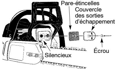 MCCULLOCH MC4218AV - Inspectez le silencieux et le pare-etincelles - 1