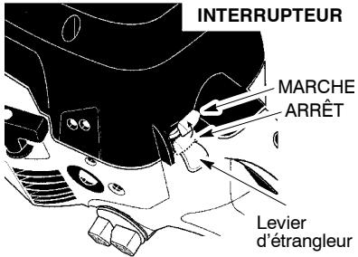 MCCULLOCH MC4218AV - DEMARRAGE D'UN MOTEUR FROID (ou d'un moteur chaud après épuisement du carburant) - 1