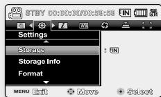 SAMSUNG VM-MX20R - DE OPSLAGMEDIA SELECTEREN (ALLEEN VP-MX20C/MX20CH) - 1