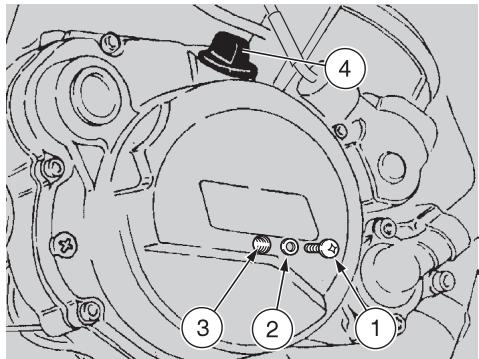 APRILIA RS50 - Important se faire aider par une personne à maintenir le véhicule en position verticale avec les deux roues appuyées au sol. - 2