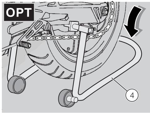 APRILIA RS50 - IMPORTANTE Farsi aiutare da una persona per mantenere il veicolo in posizione verticale con le due ruote appoggiate al suolo. - 1