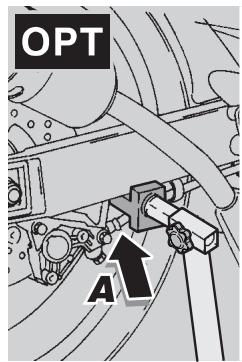 APRILIA RS50 - Soullever le véhicule en agissant uniquement sur les deux supports du bras oscillant. - 1