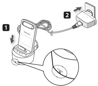 SAMSUNG HT-D5550 - How to charge the Wireless Transmitter - 1