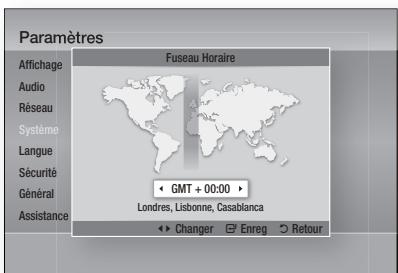 SAMSUNG HT-D5550 - Fuseau horaire - 1