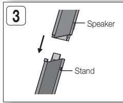 SAMSUNG HT-D5550 - Zum Installieren der Laufsprecher auf dem Tallboy-Stand. - 2